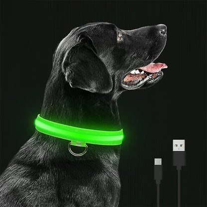 Rechargeable LED Glowing Pet Collars