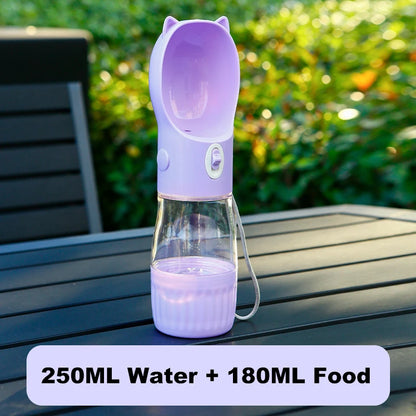 2 In 1 Pet Water Bottle