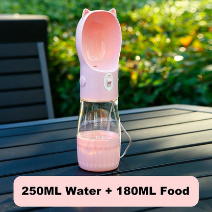 2 In 1 Pet Water Bottle